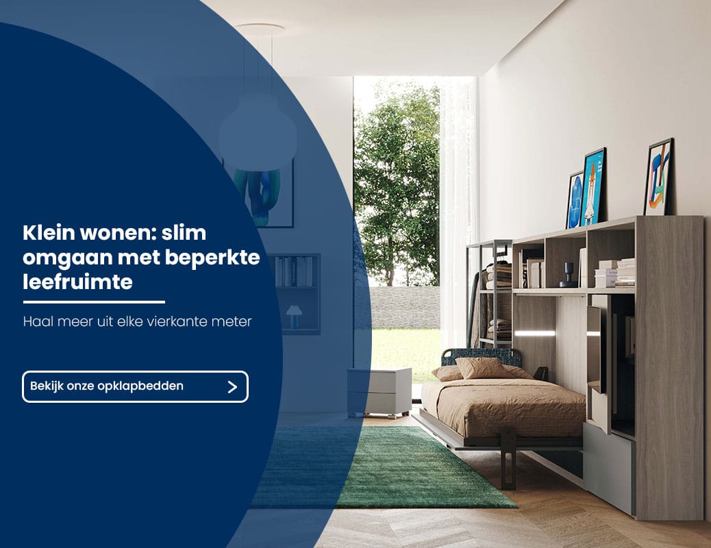 klein wonen: slim omgaan met beperkte leefruimte de beddenwinkel schijndel